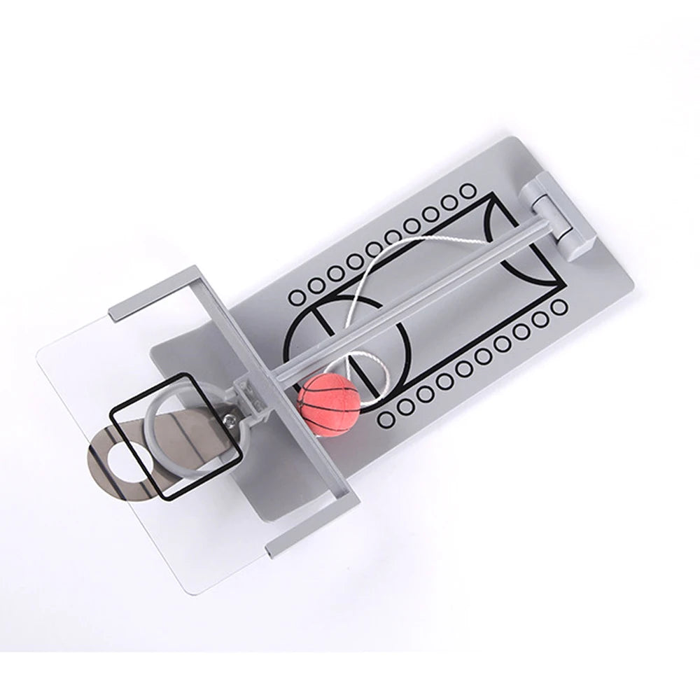 Stress Relief Toy Foldable Mini Basketball Game Office Desktop Table Basketball Birthday Gift for NBA CBA Lovers Training Toys