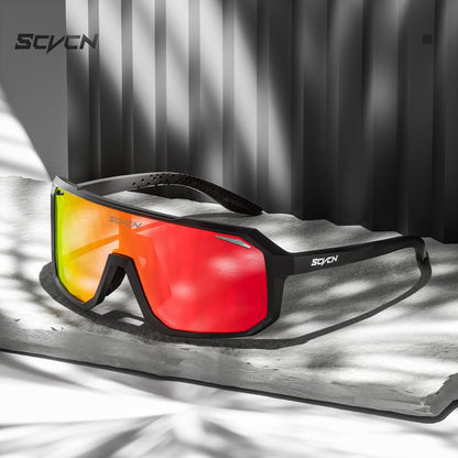 SCVCN Cycling Glasses Bike Mountain Bicycle Hiking Camping Golf UV400 Sunglasses Sport Protection Glasses for Men Women Baseball